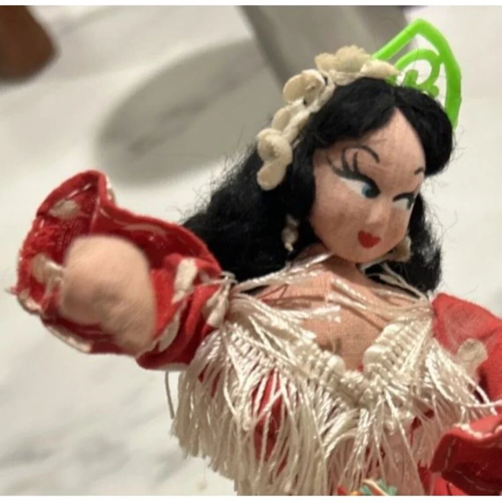 Vintage Muneca Flexible Artesania Beibi Doll Micaela Flamenco Micaela Spain 7.5